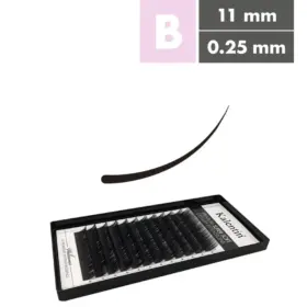 Kalentin Extensiones De Pestañas Clásicas Curva B 0,25 11mm